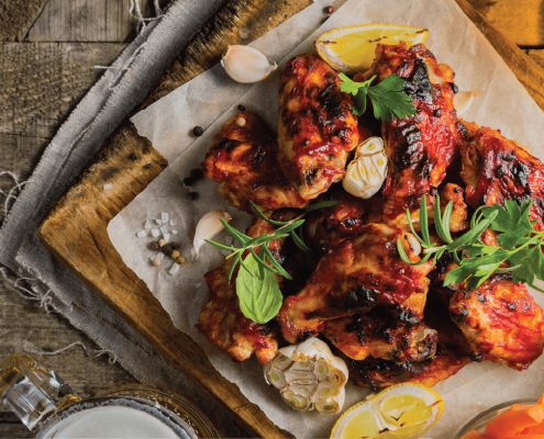 Пикантни пилешки крилца