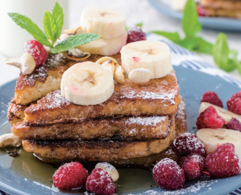 Френски тост с плодове