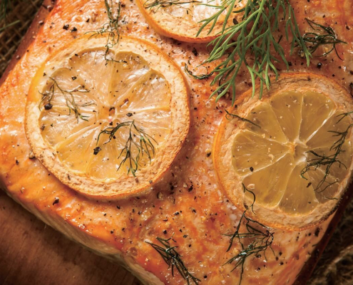 ПИКАНТНА СЬОМГА С ДИЖОН